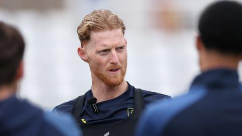 Ben Stokes during Durham training