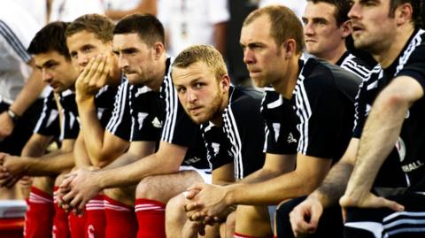 Scotland substitutes' bench