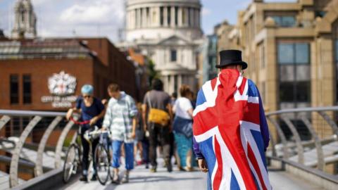 Union flag in London