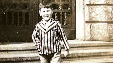 George Shefi as a young boy