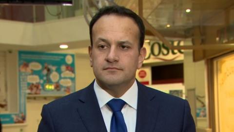 Leo Varadkar in the Ráth Mór centre in Londonderry