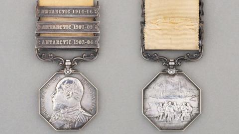 Polar Medal of Antarctic explorer Sir Ernest Shackleton