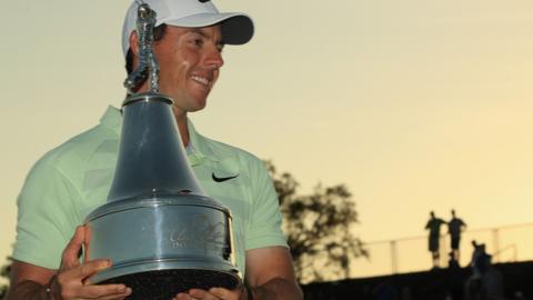 Rory McIlroy with Bay Hill trophy