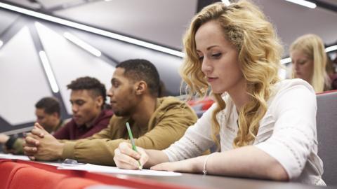 Students in a lecture