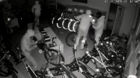 CCTV of bike theft