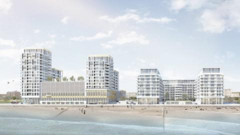 A sports centre and 565 flats were planned for the King Alfred site