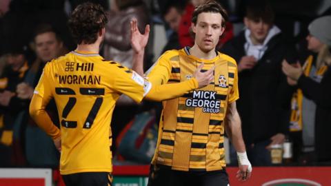 Cambridge United celebrate