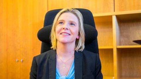 Sylvi Listhaug, the new minister for public health and the elderly, in Oslo, on 3 May 2019