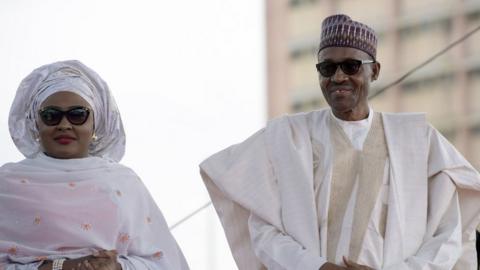 Aisha and Muhammadu Buhari