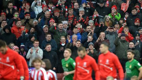 Wrexham football fans