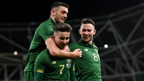 Republic of Ireland celebrate