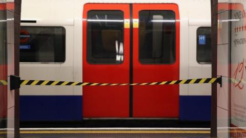 Empty Tube train