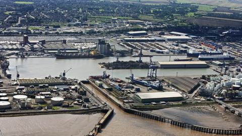 Aerial view of Immingham