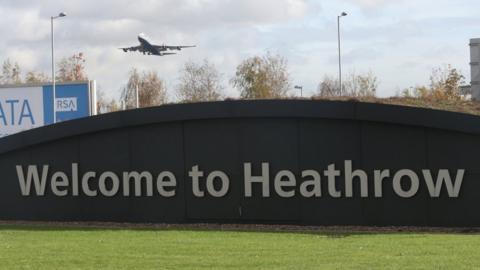 Heathrow Airport sign