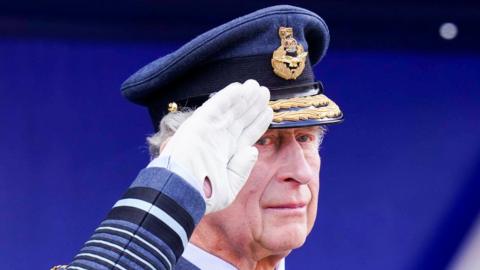 Prince Charles at Cranwell graduation ceremony