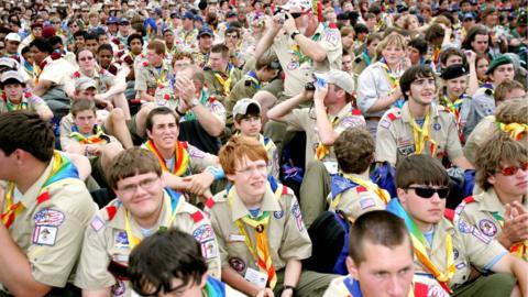 Scouts at the Essex International Jamboree