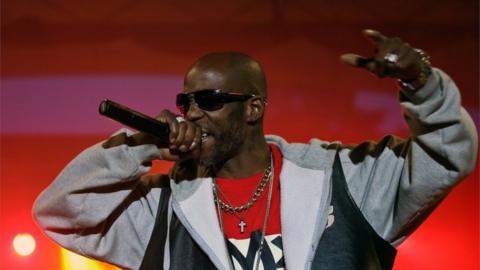 Rapper DMX performing