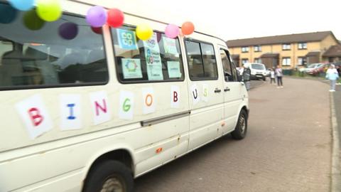 Bingo bus arriving