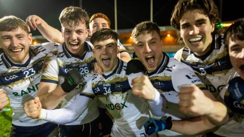 Ulster University players celebrate