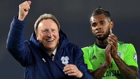 Neil Warnock and Leandro Bacuna