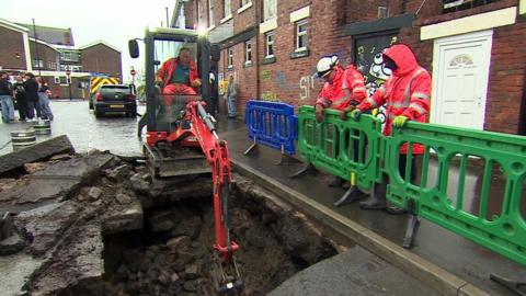 The sinkhole in Byker