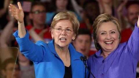 Senator Warren introduces Hillary Clinton in Cincinnati, Ohio at their first joint campaign event