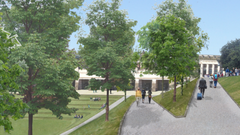 Artist's impression of the new Princes Street Gardens entrance