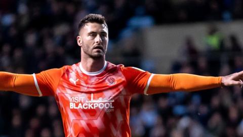 Gary Madine scored 25 goals for Blackpool after joining in 2020