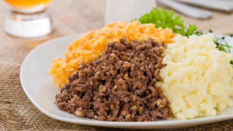 Haggis, neeps and tatties