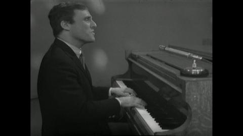 Burt Bacharach at his piano