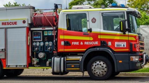 A generic image of a fire truck in Queensland, Australia