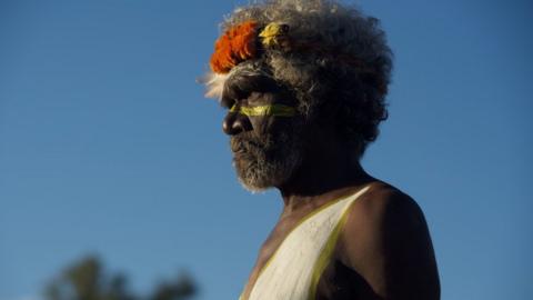 A community leader from Arnhem Land at the opening ceremony
