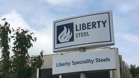 Liberty Steel sign