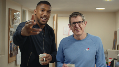Anthony Joshua and Louis Theroux