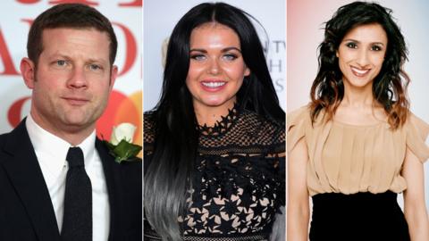 Dermot O'Leary, Scarlett Moffatt and Anita Rani