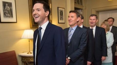 Osborne and treasury team