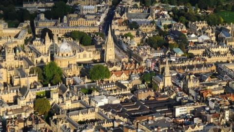 Oxford from the air