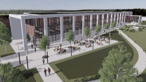 Artist impression of the new Police headquarters