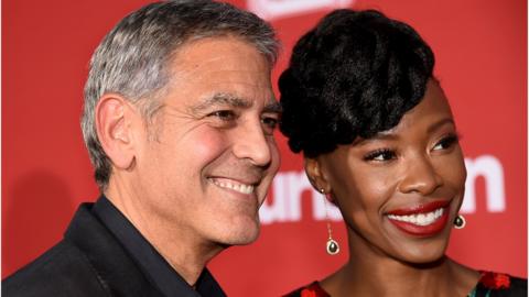 George Clooney and Karimah Westbrook