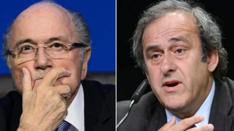 Sepp Blatter and Michel Platini