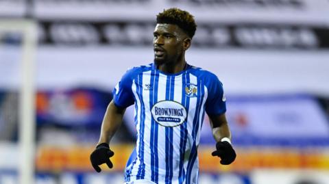 Aaron Tshibola in action for Kilmarnock during a previous spell at the club