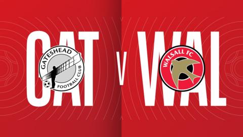 Gateshead v Walsall graphic