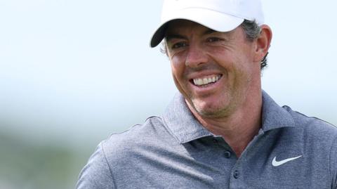 Rory McIlroy smiling
