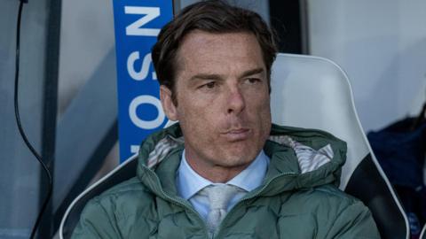 Burnley boss Scott Parker on the sidelines before the 0-0 draw against Derby County at Pride Park  