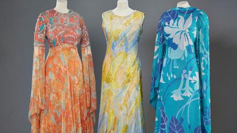 Dresses from the 1970s had a more relaxed style