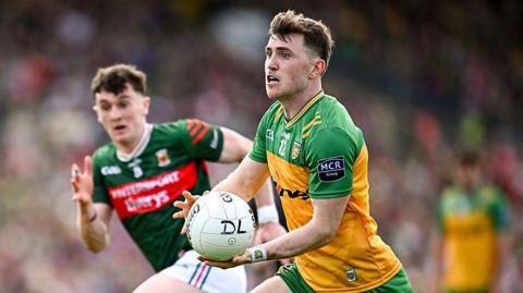 Donegal's Shane O'Donnell in action against Mayo on Sunday 