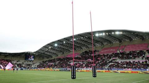 View of the Stade Jean-Bouin in Paris.