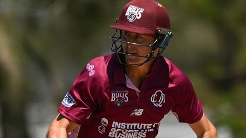 Marnus Labuschagne in action for Queensland Bulls