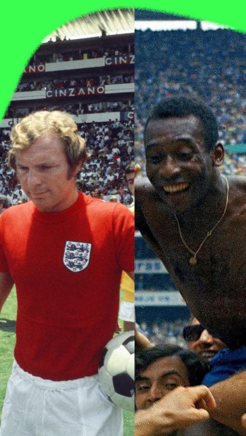 Bobby Moore and Pele