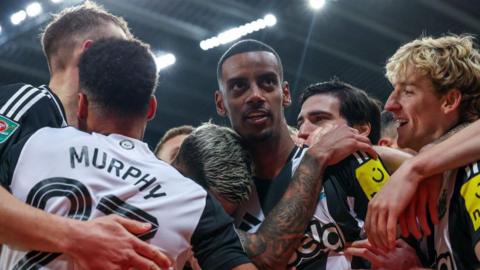 Newcastle United celebrate